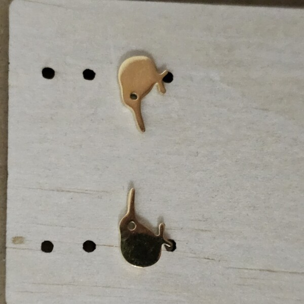 Earrings Gold Kiwi