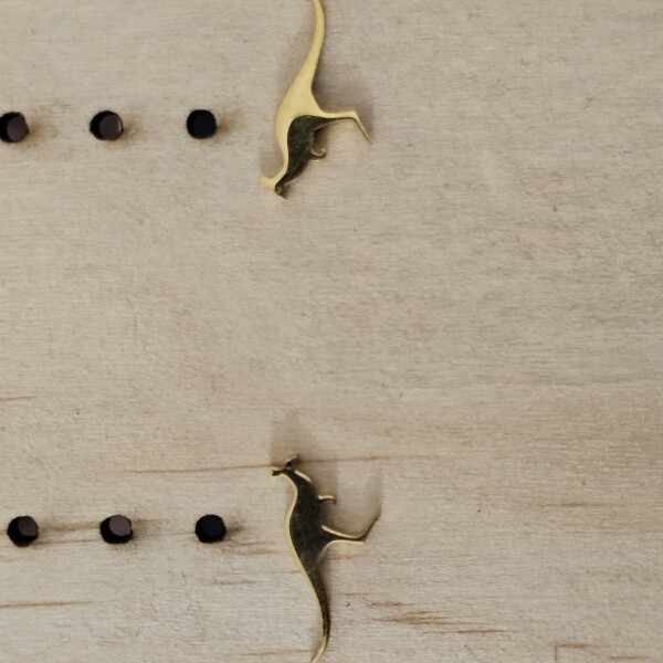 Earrings Gold Kangaroo