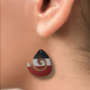 Earrings Koru BWR Small