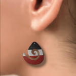 Earrings Koru BWR Small
