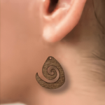 Earrings Koru Cedar