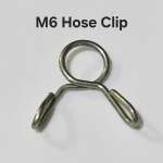 Metal Hose Clips Spring Loaded  M6 x 2