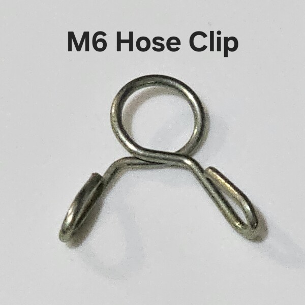 Metal Hose Clips Spring Loaded  M6 x 2