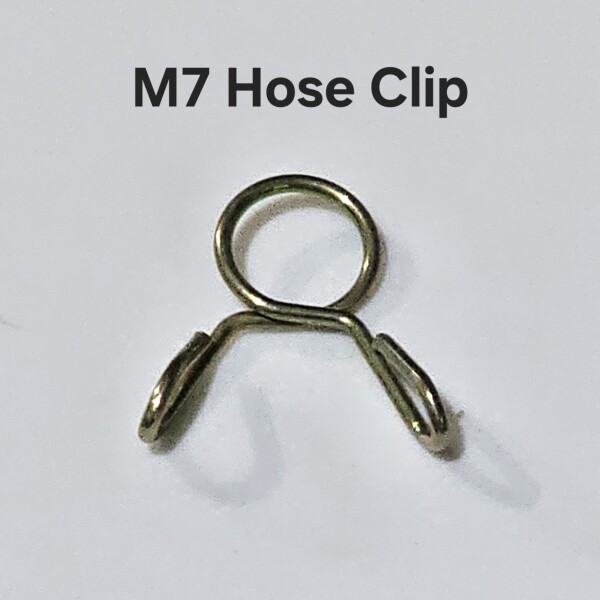 Metal Hose Clips Spring Loaded  M7 x 2
