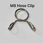 Metal Hose Clips Spring Loaded M8 x 2