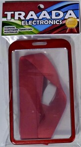 ID Card Holder Red Portait