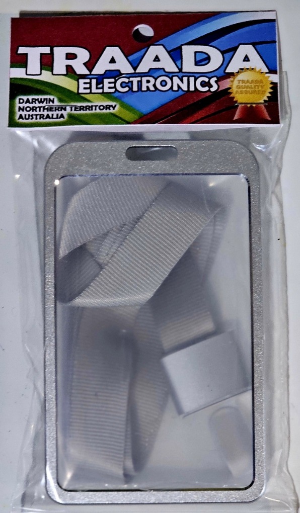 ID Card Holder Silver Portait