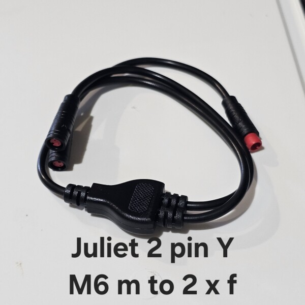 Juliet M6 2Pin Y male to 2 x female