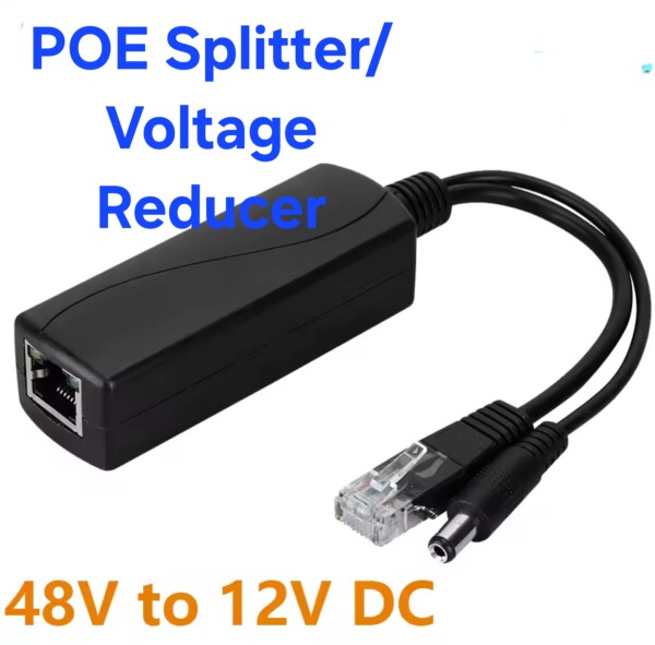 POE Ethernet Splitter Reducer 48-12v