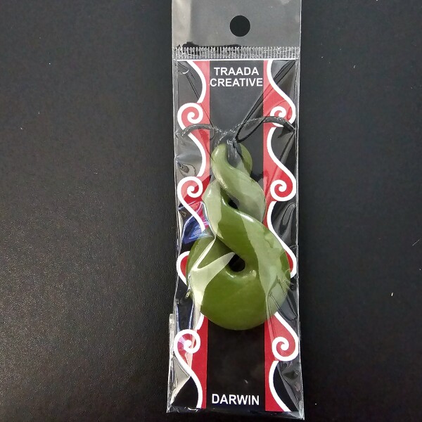 Pikorua Olive Green Pikorua Necklace - Olive Green