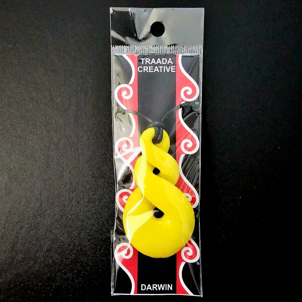 Pikorua Yellow Pikorua Necklace - Bright Yellow