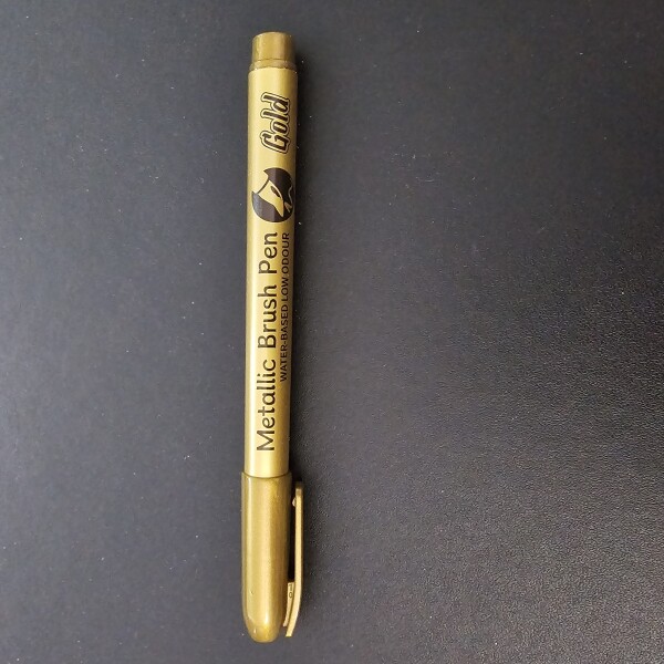 Metalic Brush Pen Gold