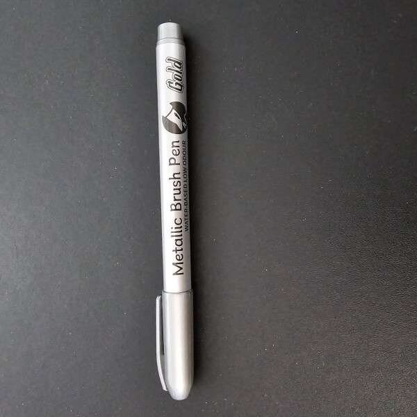 Metalic Brush Pen Silver