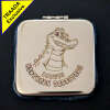 Stainless Steel Compact Makeup Mirror Square