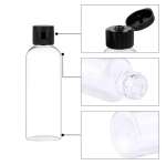 Bottle with flip top and glass paint agitator ball